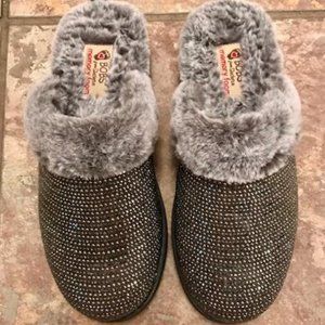 Sketchers Bob's Women's Metallic Rhinestone Shoes/Slippers Size 6